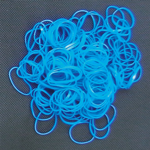 画像1: トリミングリボン用ゴム　からまんゴム　ブルー